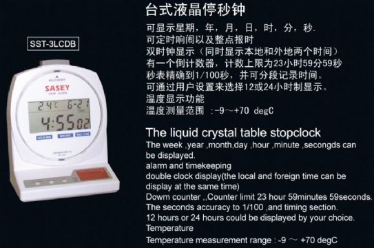 點擊查看詳細信息<br>標題：SST-3LCDB臺式液晶停秒鐘 閱讀次數：2425